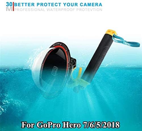 יציאת כיפה לגיבור GoPro 7 6 5 בית שחור מתחת למים בתים צלול למארז מגן כיסוי עדשות אטום למים עם מגן על האביזרים האחיזה