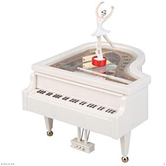 סיבוב ריקודים פסנתר פסנתר קופסא מוזיקה קופסת קופסת דקורטיבית כדי להעניק לחברה מתנת יום הולדת יצירתי