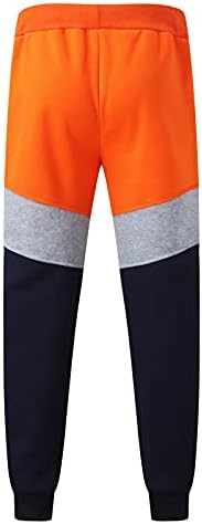מזדמן מסלול מכנסיים ארוך גברים של לקשור לנשימה התאמה עם כיסים ספורט מחייב מכנסיים צבע מכנסיים רגל רופף