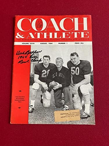 1964, דיק בוטקוס, חתם על מגזין מאמן וספורטאי - מגזינים חתומים של ה-אף-אף-אל