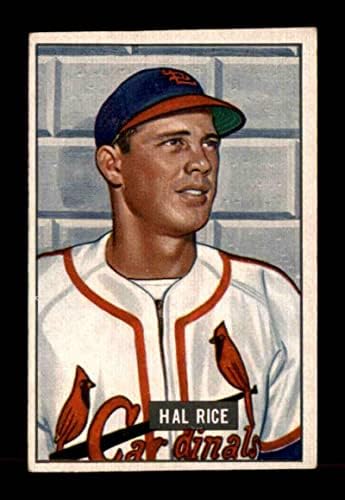 300 HAL Rice RC - 1951 כרטיסי בייסבול של באומן מדורגים אקס+ - כרטיסי טירון של בייסבול