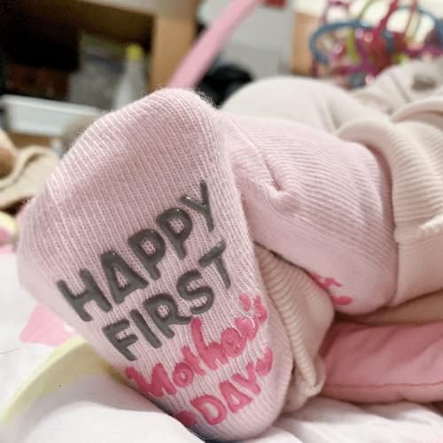 סט מתנה של גרבי תינוק מאמאצ ' י, 10 זוגות גרבי תינוק עם ציטוטים-גרבי מתנה לתינוק חמודים-מצפים מההורים להיות מתנות ייחודיות,