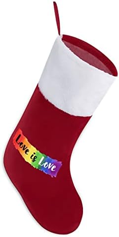 להטבים גאווה הומוסקסואלית אוהבת גרבי חג מולד גרב עץ חג המולד קישוטי סנטה קישוטי קישודים לתלייה לחופשת אח 16.5