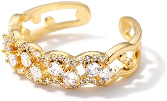 טרנד ארוך טבעות נשים קריסטל פרפר טבעת אצבע קסם טבעות נישואין זוגיות פשוטות המיועדות לתכשיטי יום הולדת לנשים-757-7 או