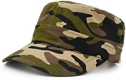 האולטרה שטוח למעלה בייסבול כובע, גברים נשים כותנה בייסבול אריג צבא מיליטרי כובע כובע