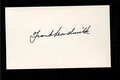 פרנק ליאון סמית סופר חתום 3 איקס 5 אינדקס כרטיס מזהה: 17326-חתימות חתך באנ. בי. איי