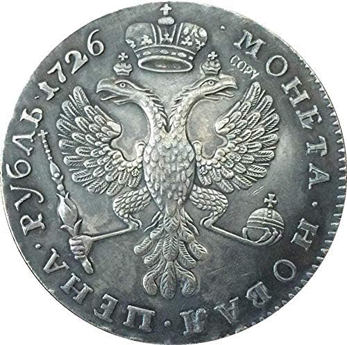 מטבע אתגר 1726 קתרין I רוסיה מטבעות עותק לקולקציית מטבע עיצוב משרדים בחדר הבית