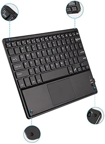 מקלדת גלי תיבה תואמת עם ארזופה צג מחשב נייד נייד דק במיוחד א1 סולם מקשים דקים-דקים מקלדת בלוטות ' עם משטח עקיבה, מקלדת