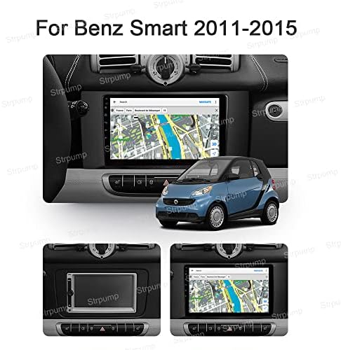 9 '' 4+64 ג'יגה-בייט אנדרואיד 10 בסטריאו לרכב מקף מתאים לבנץ חכם Fortwo 2011-2015 יחידת ראש GPS ניווט Carplay Android