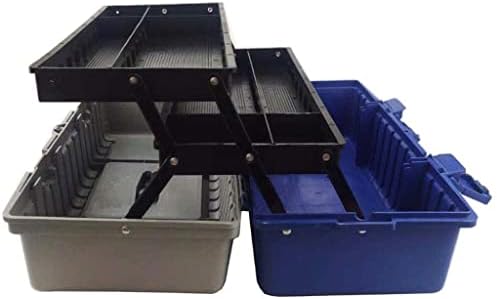 Ycfbh תלת שכבות חומרה פלסטיק ארגז כלים רב-פונקציונלי רב-פונקציה ביתית תיקון בית קופסאות קופסאות רכב קופסא רכב קופסא